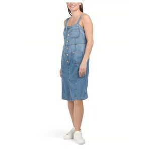 Kut From The Kloth Button Front Denim Sleeveless Dress sz 16